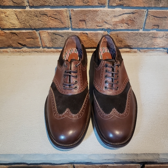 Johnston & Murphy Men Oxford Brown Shoes Size 8.5 - Picture 2 of 7